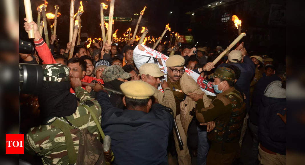 Modi, Shah to visit poll-bound Assam today; AASU takes out torch rally to protest against CAA